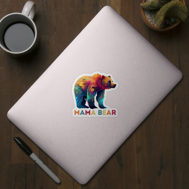 Mama Bear Abstract Design by The WYLD Tribe